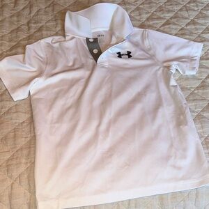 Under Armour youth white polo